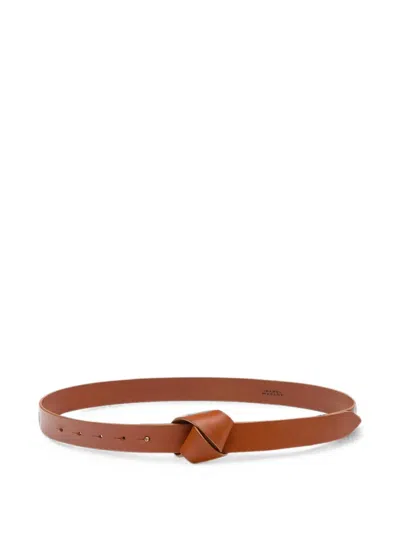 Isabel Marant Lassio Leather Belt In Brown