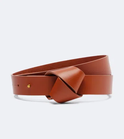 Isabel Marant Lassio Leather Belt In Brown