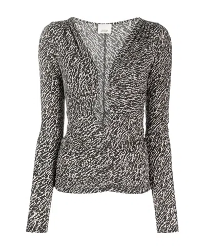 ISABEL MARANT ISABEL MARANT LAURA ABSTRACT PRINTED TOP