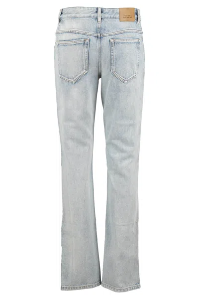 Isabel Marant Laura Denim Pants In Gray