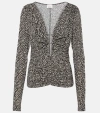 Isabel Marant Laura Abstract Printed Top In Multicoloured