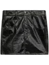 Isabel Marant Minigonna Laviana In Similpelle Ardesia Donna In Black