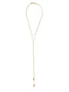 Isabel Marant Long Necklace Layered Teardrop Pendants In Gold