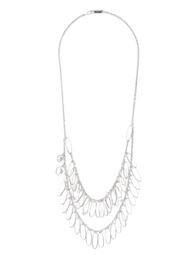 Isabel Marant Layered Pendant Necklace In Silver