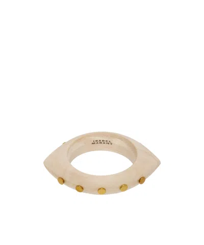Isabel Marant Layla Logo Detail Bracelet In Metallic