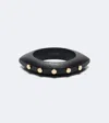 Isabel Marant Layla Studded Wood Bangle In Black