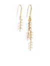Isabel Marant Leaf Drop Earrings In Gold