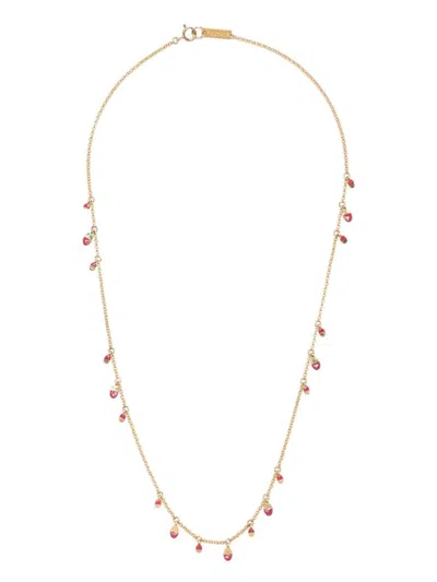 Isabel Marant Leaf-pendant Cable-chain Necklace In Jesper