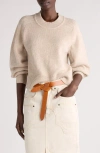 Isabel Marant Billie Wool And Cashmere Sweater In Light Beige