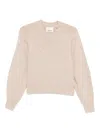 Isabel Marant Sand Wool Blend Leandra Sweater In Gray