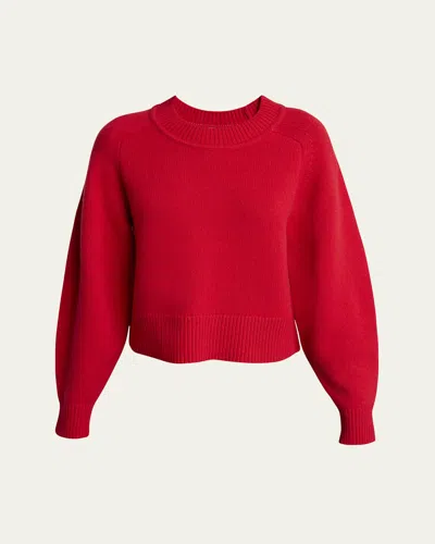Isabel Marant Leandra Wool Cashmere Sweater In Poppy Red