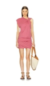 Isabel Marant Front Bow Crewneck Top With Knot Detail In Pink