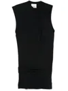 Isabel Marant Marielle Draped Cotton Minidress In Black