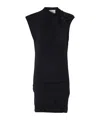 Isabel Marant Marielle Draped Cotton Minidress In Black