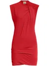 Isabel Marant Leany Mini Dress In Red