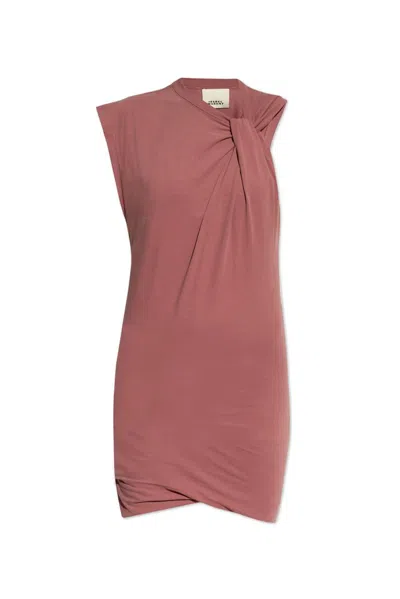 Isabel Marant Leany Sleeveless Mini Dress In Pink