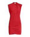 Isabel Marant Leany Mini Dress In Red