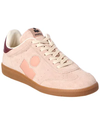 Isabel Marant Logo Suede Sneaker In Pink