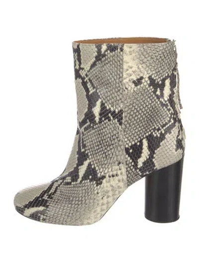 Pre-owned Isabel Marant Leather Animal Print Boots