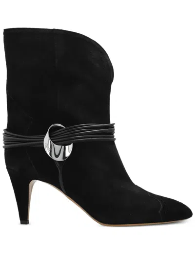 ISABEL MARANT LEATHER ANKLE BOOTS