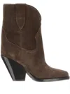 Isabel Marant Leyane-gz Ankle Texan Boot Boots Brown In Brown