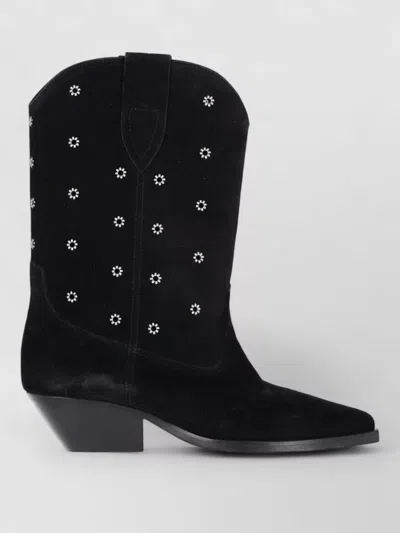 Isabel Marant Duerto Crystal-embellished Ankle Boots In Black