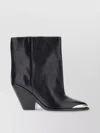 Isabel Marant Leather Ankle Boots With Cone Heel And Metal Detail