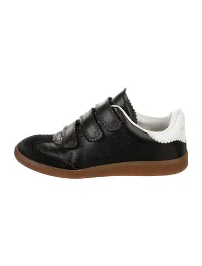 Pre-owned Isabel Marant Leather Athletic Sneakers In Black/white