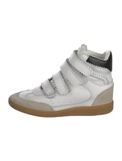 Pre-owned Isabel Marant Leather Athletic Sneakers In White