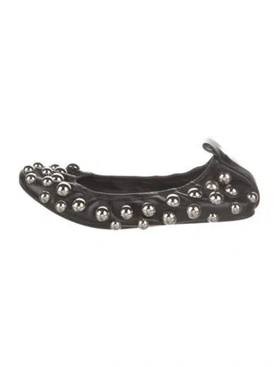 Pre-owned Isabel Marant Leather Ballet Flats In Black