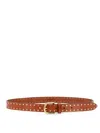 Isabel Marant Adjustable Belt Perforated Gold-tone Buckle