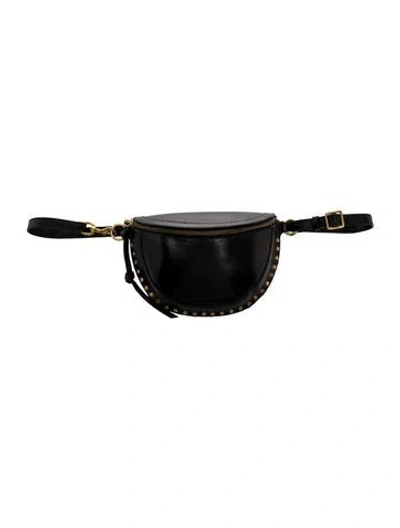 Pre-owned Isabel Marant Leather Belt Bag In Black