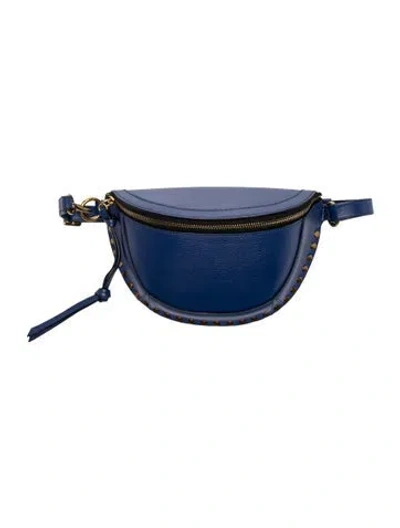 Pre-owned Isabel Marant Leather Belt Bag In Blue