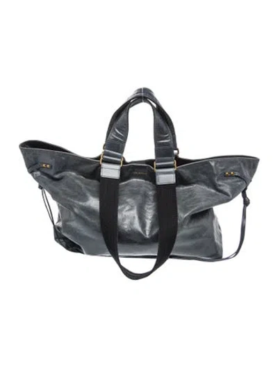 Pre-owned Isabel Marant Leather Belt Bag In Gray