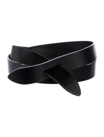 Pre-owned Isabel Marant Leather Belt In Black