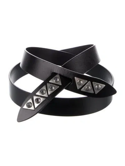 Pre-owned Isabel Marant Leather Belt In Black