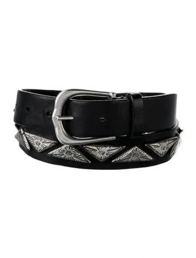 Pre-owned Isabel Marant Leather Belt In Black