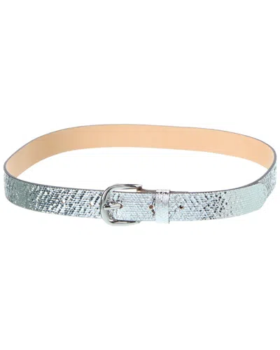 Isabel Marant Leather Belt In Silver