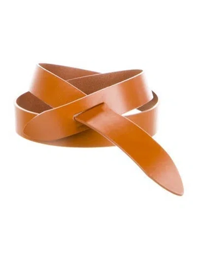 Pre-owned Isabel Marant Leather Belt In Brown