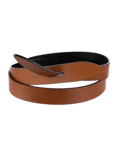Pre-owned Isabel Marant Leather Belt In Brown