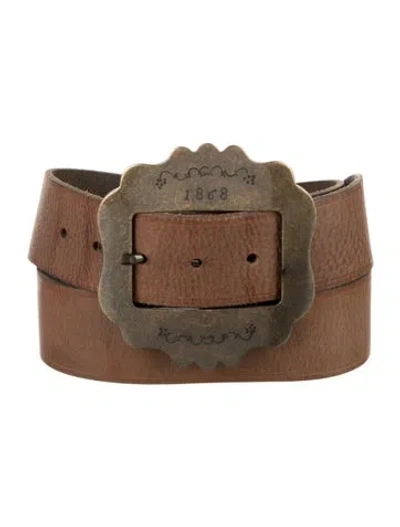 Pre-owned Isabel Marant Leather Belt In Brown