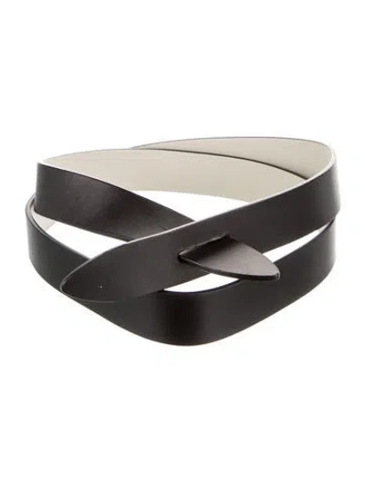 Pre-owned Isabel Marant Leather Belt Kit In Black