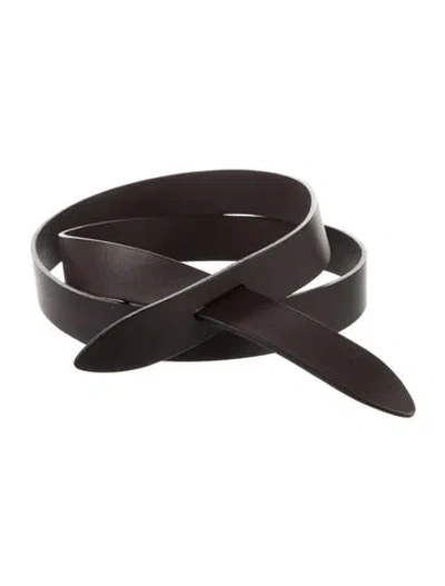 Pre-owned Isabel Marant Leather Belt Kit In Brown