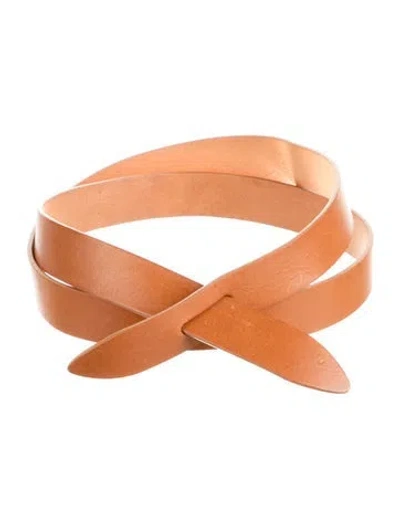 Pre-owned Isabel Marant Leather Belt Kit In Brown