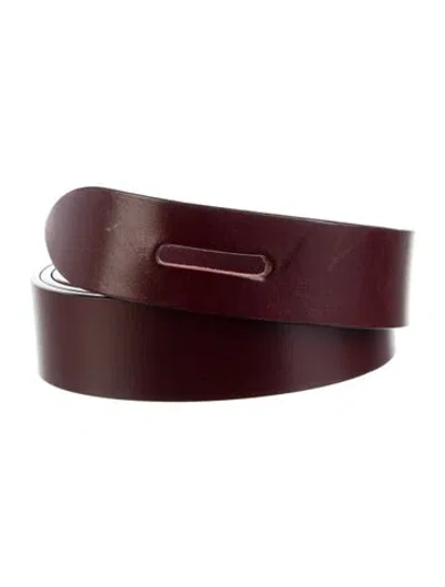 Pre-owned Isabel Marant Leather Belt Kit In Burgundy
