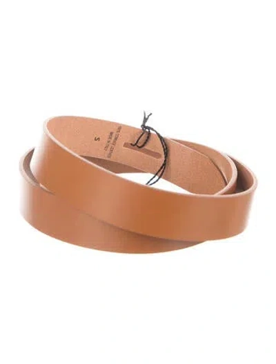Pre-owned Isabel Marant Leather Belt Kit W/ Tags In Brown