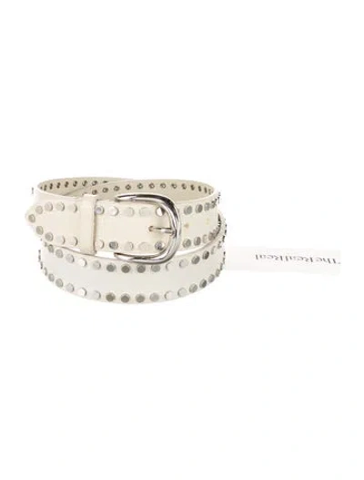 Pre-owned Isabel Marant Leather Belt In Neutral