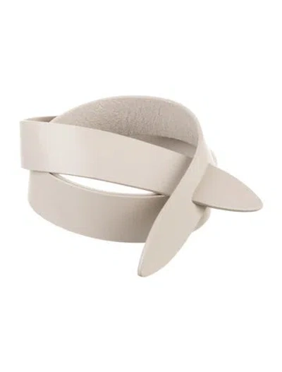 Pre-owned Isabel Marant Leather Belt In Neutral