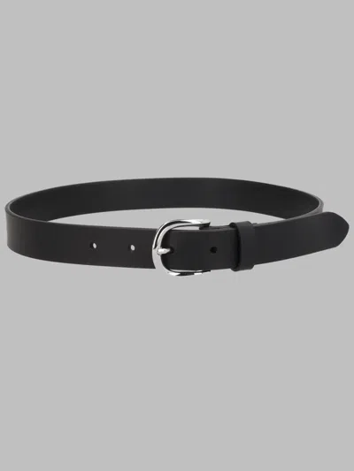 Isabel Marant Leather Belt With Statement Buckle In Black