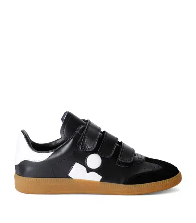 Isabel Marant Beth Leather Sneakers In Black